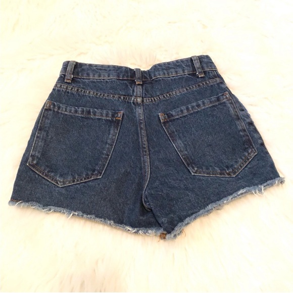 Farm Rio Ultra High Rise Crochet Denim Shorts - Picture 10 of 10